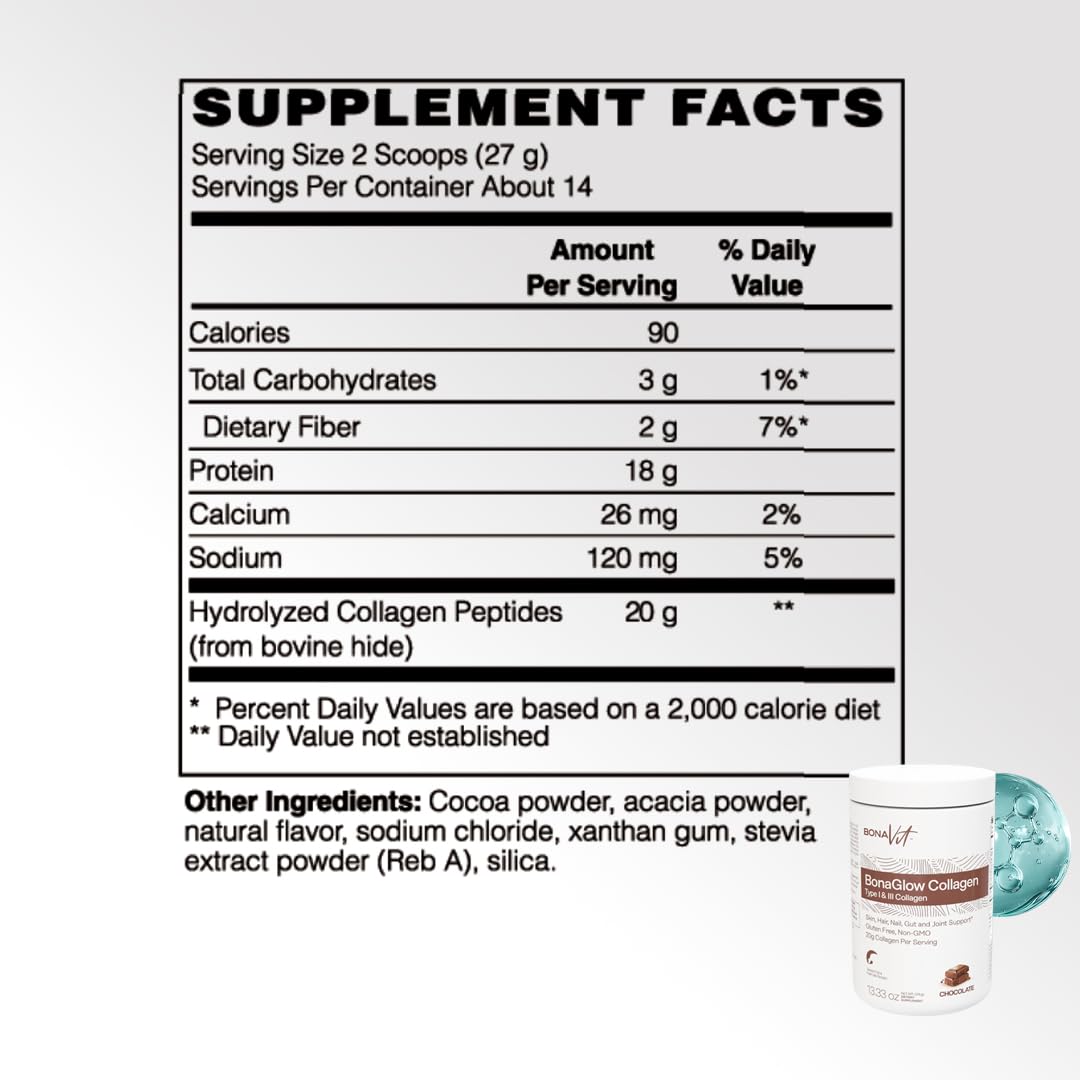 Bonavit Collagen Peptides Powder, 13.33 Ounce