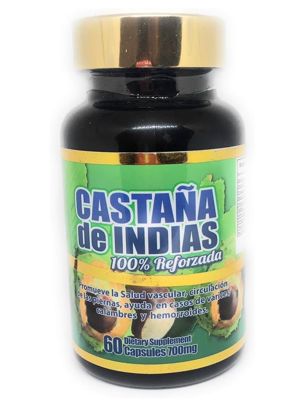 Generic Castana de Indias 100% Reforzada Productos El Colibri 90 Capsules