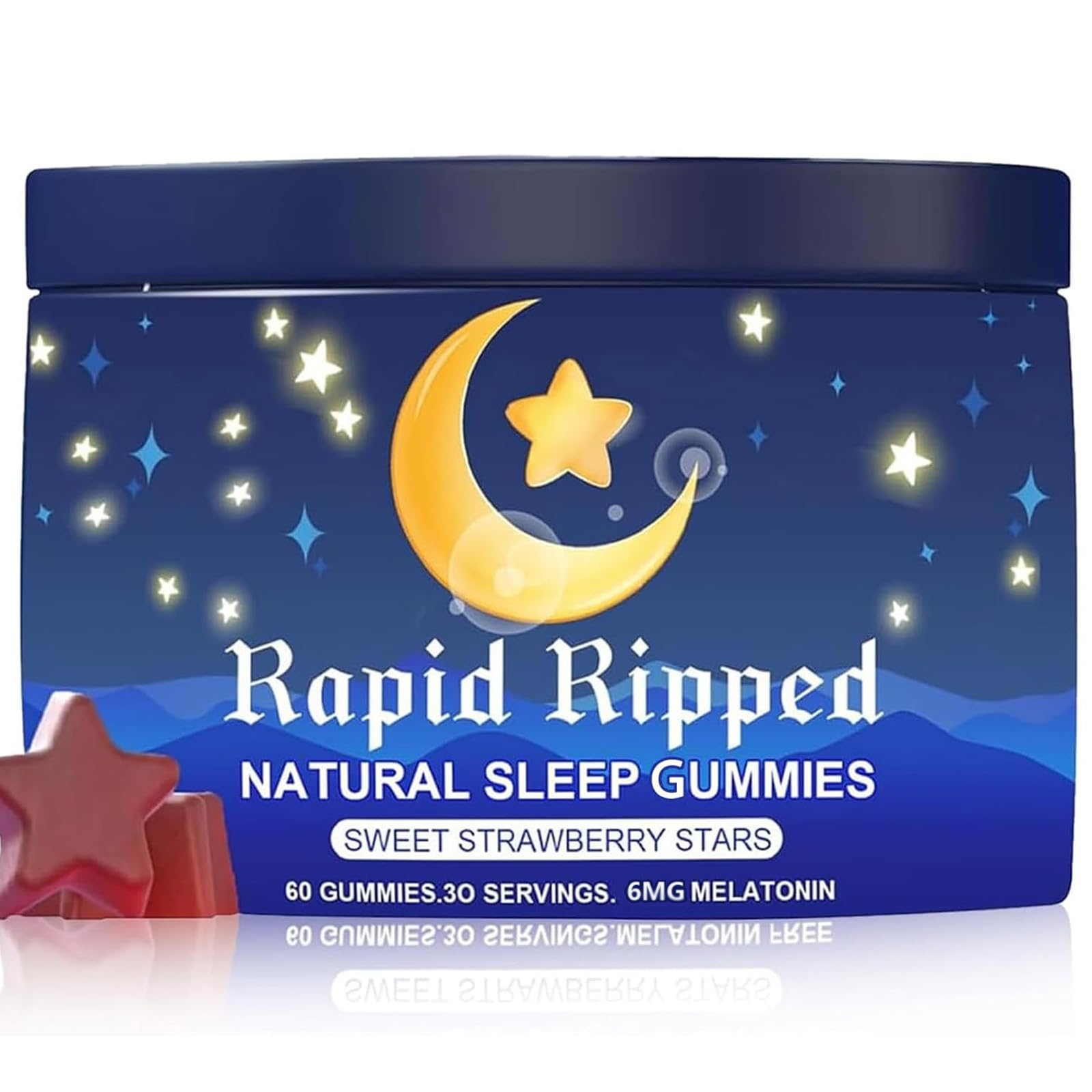 MAPUG Radiya Natural Sleep Aid Gummies - Melatonin 6 mg, 60 Count