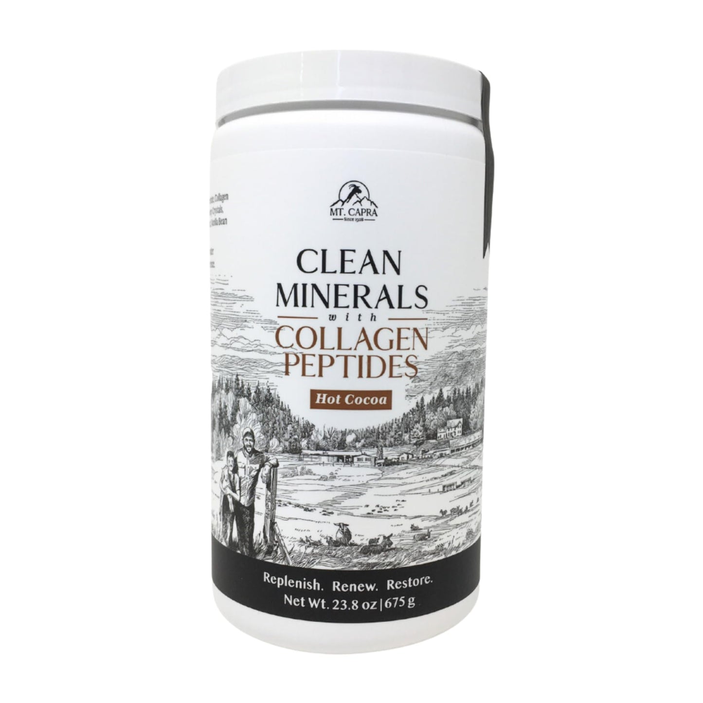 Mt. Capra Clean Whey Protein and Clean Minerals with Collagen Peptides Powder, 39.8