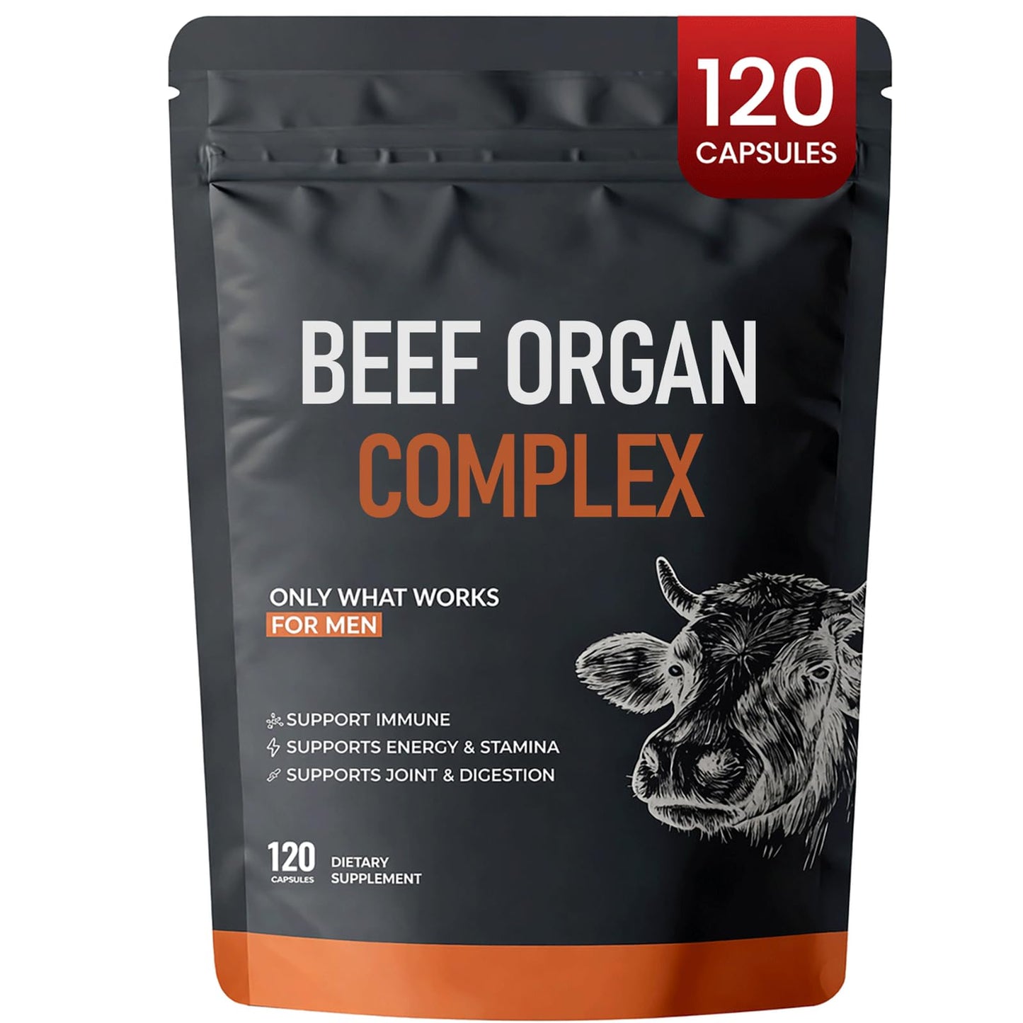 MORANDEE Forgebody Beef Organ Complex Supplement 1 Capsule