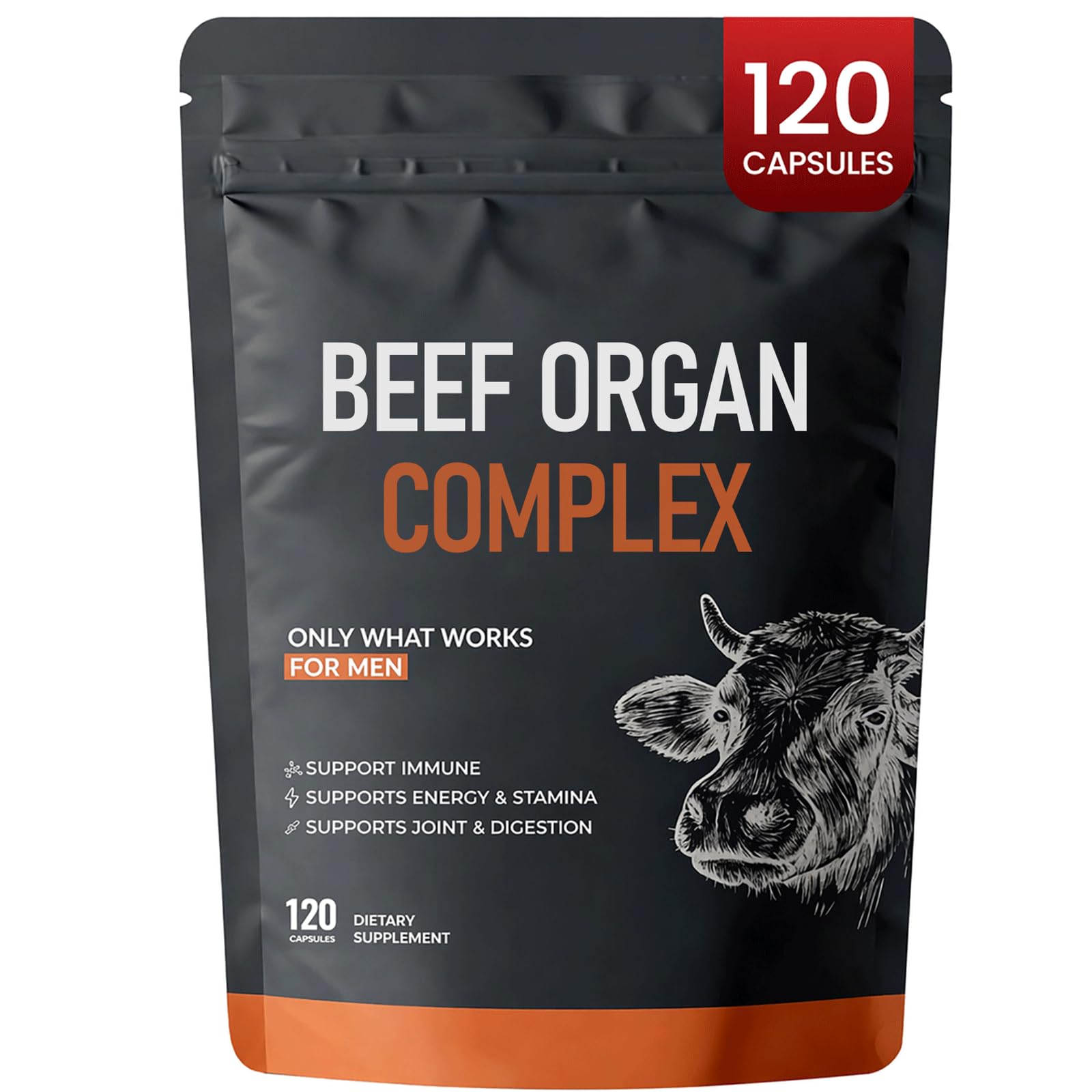 MORANDEE Forgebody Beef Organ Complex Supplement 1 Capsule