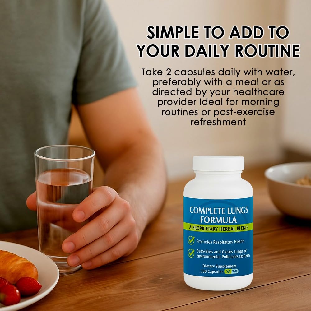 NCB NCB TECHNOLOGY Complete Lungs Formula Capsules, 200 Capsules