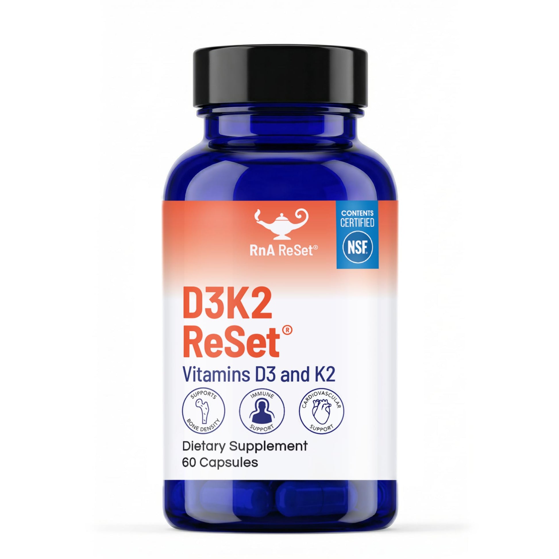 RnA ReSet D3K2 Reset - Vitamin D3 Vitamin K2 Supplement Capsule 1