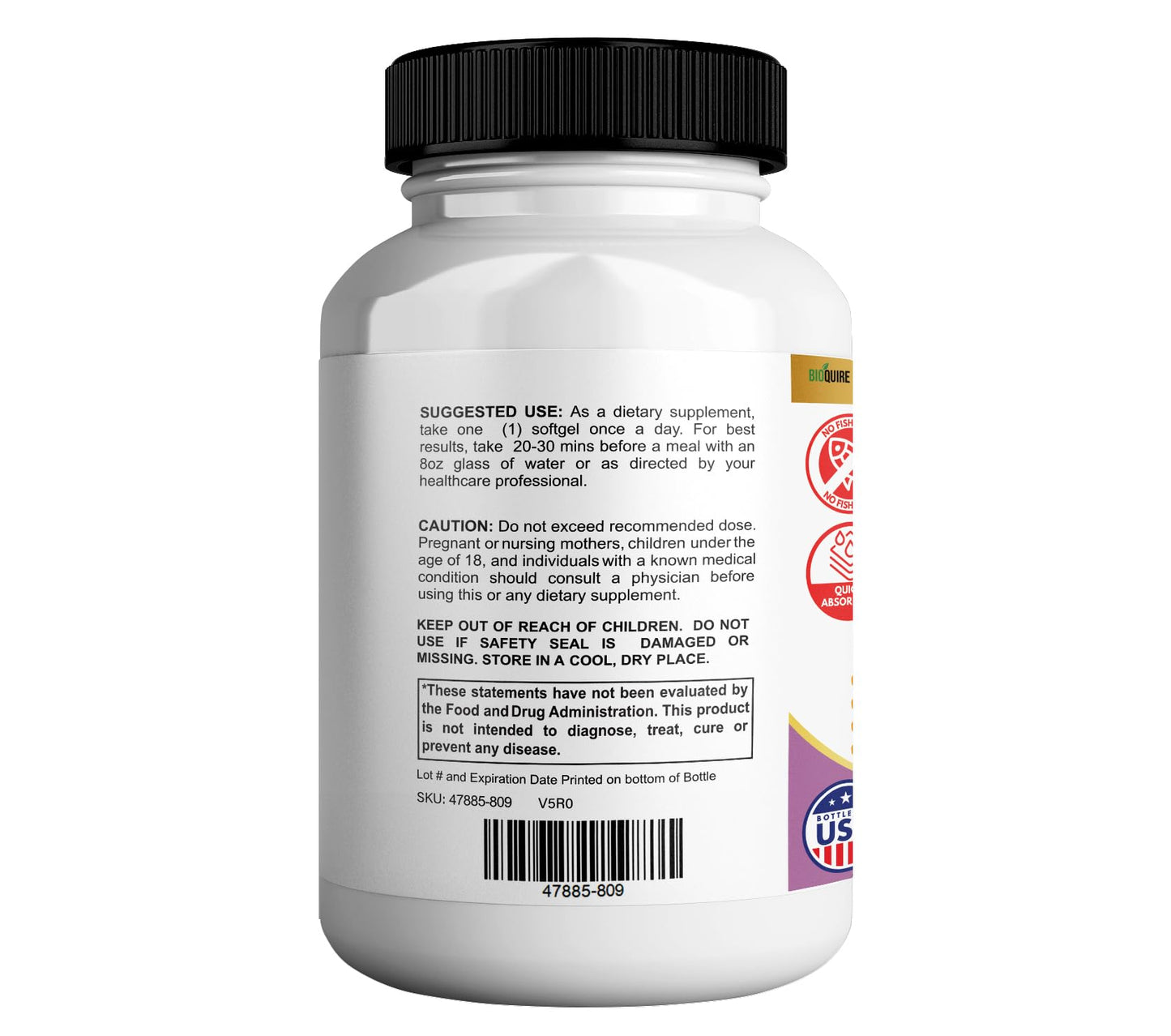 BIOQUIRE Omega 3 Krill Oil for Women 30 Capsules