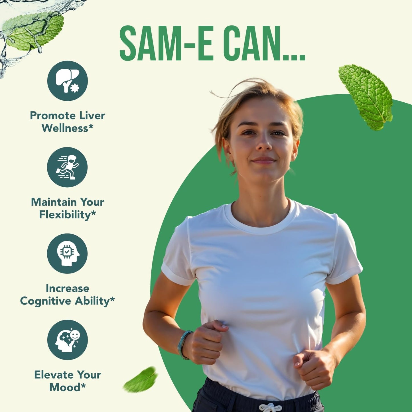 HealthyWayRx SAM-e 400mg Capsules, 90 Count