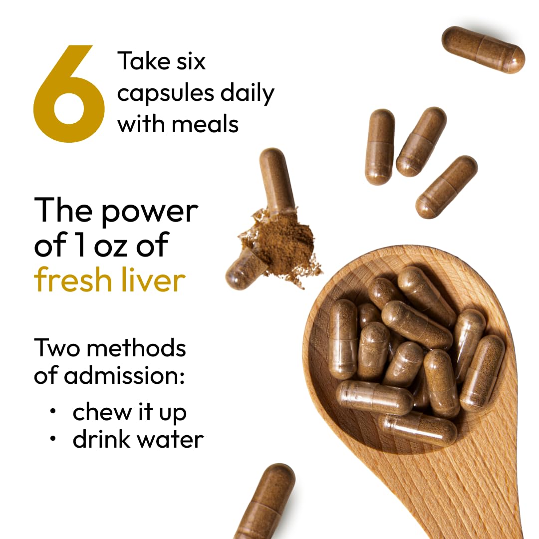 HAZEL'S Choice Grassfed Beef Liver Supplement 4500mg, 180 Capsules