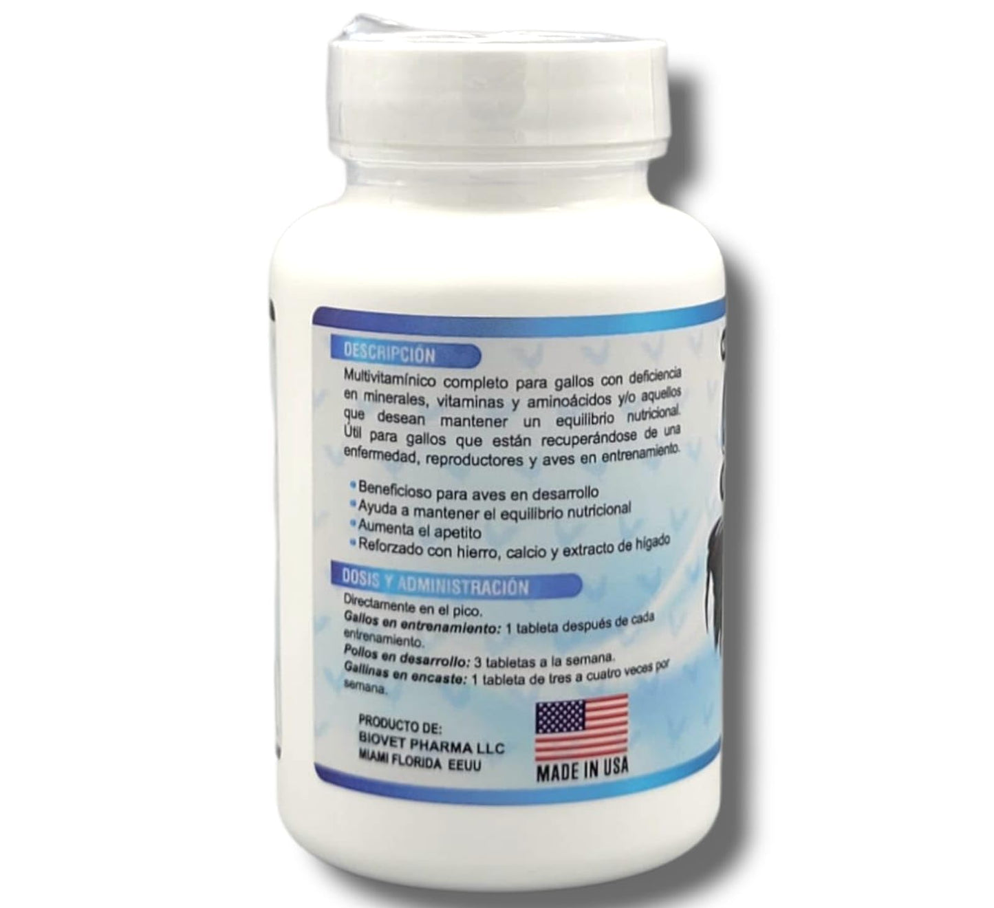 NUTRI-LINE Gallomix Poultry Multivitamin Tablets – for Roosters and Chickens – 100 Tablets