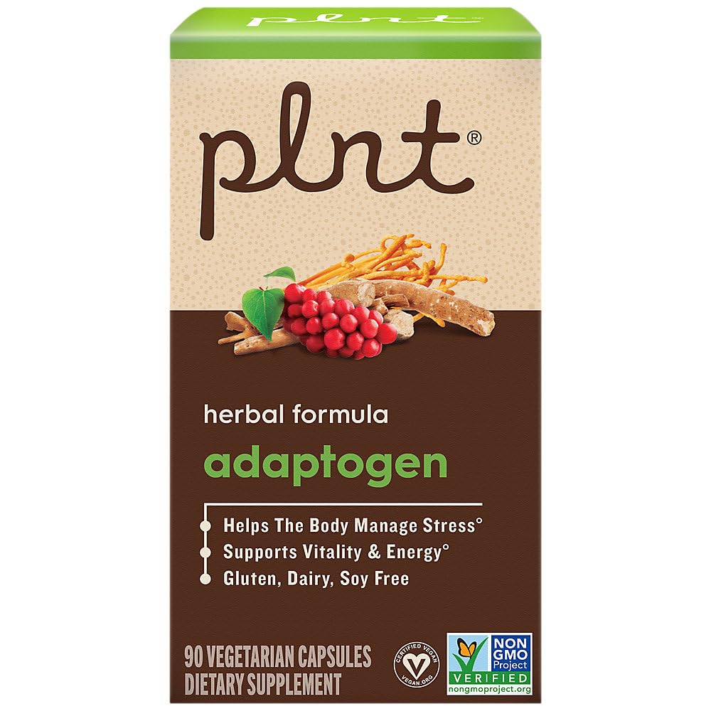 plnt Adaptogen Herbal Formula Capsules 90 Count