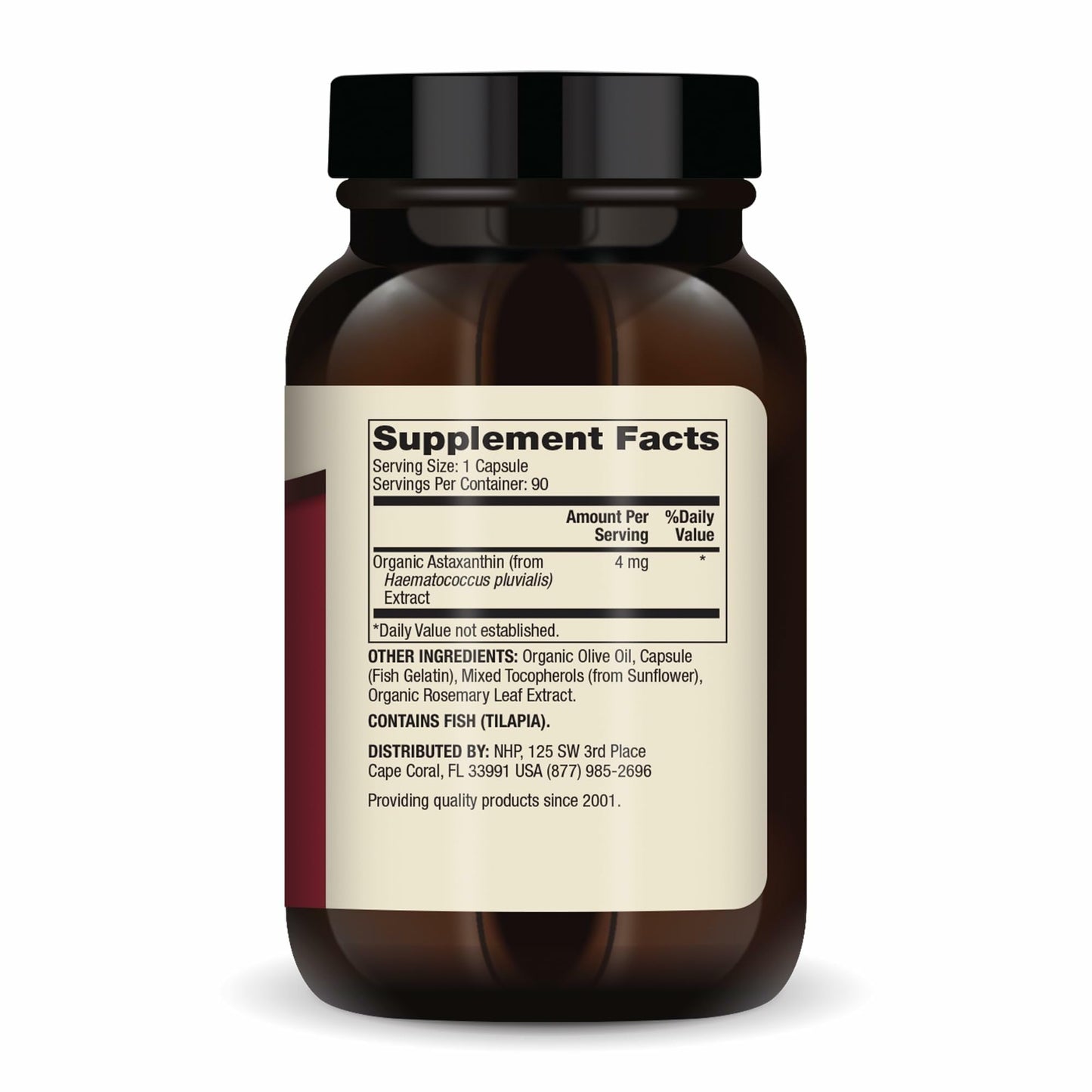 Dr. Mercola Organic Astaxanthin 4 mg Capsule, 90 Count