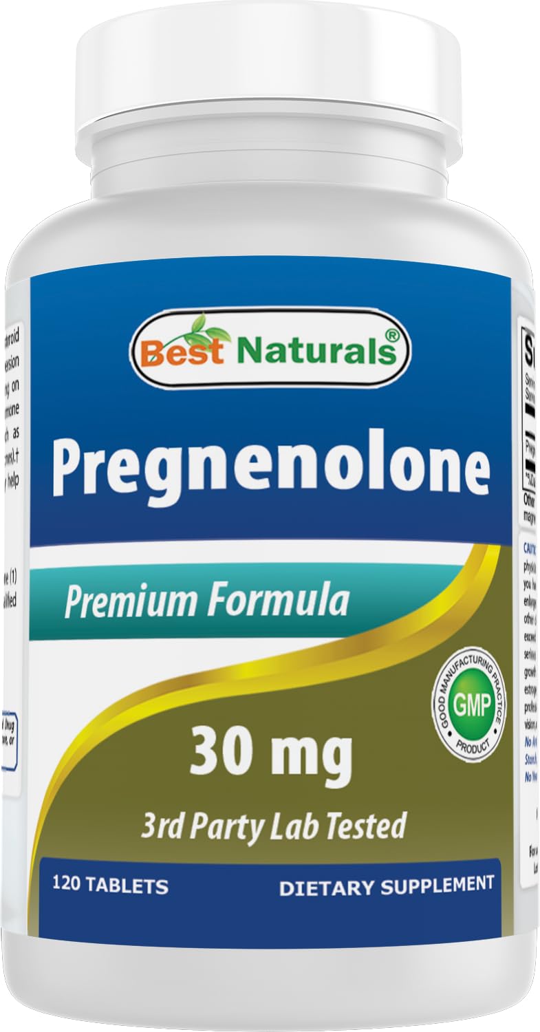 Best Naturals Pregnenolone 30 Mg Tablets, 120 Tablets