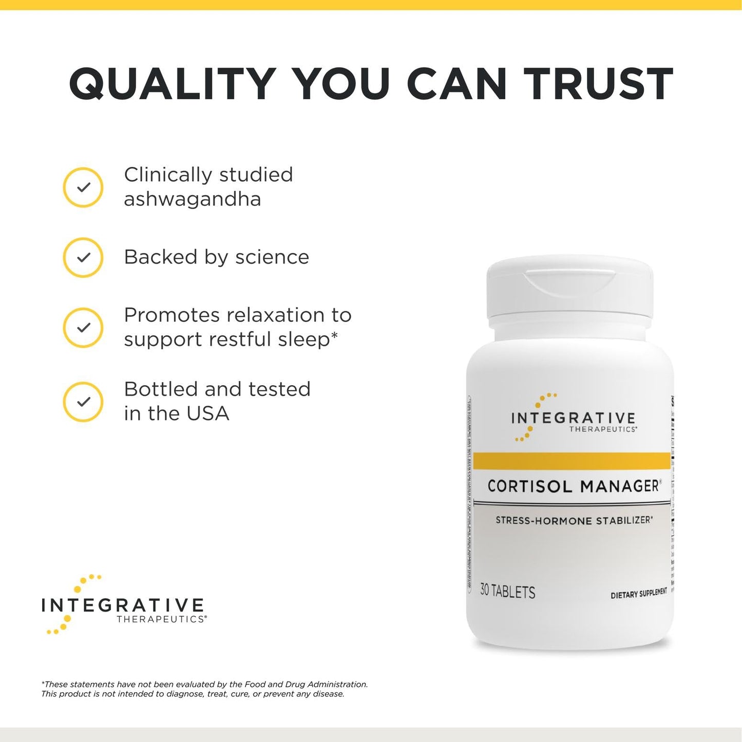 Integrative Therapeutics Cortisol Manager Tablet, 30 Tablets