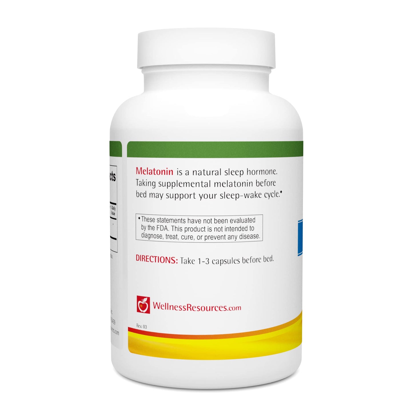 Wellness Resources Melatonin 0.5mg Capsules, 180 Capsules