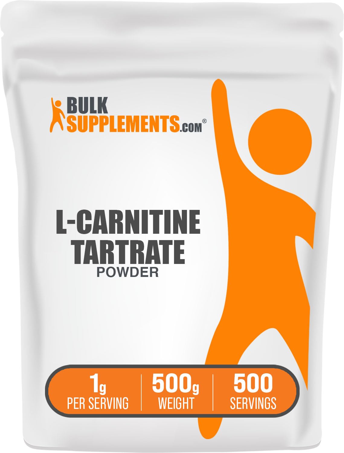 BulkSupplements L-Carnitine L-Tartrate Powder 17.6