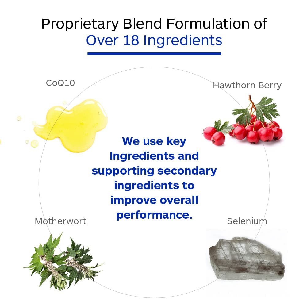 Professional Botanicals Cardio-CoQ CoQ10 Capsules, Vegan Coenzyme Q10 with Hawthorne Berry, Valerian Root & Cayenne Pepper, 60 Capsules