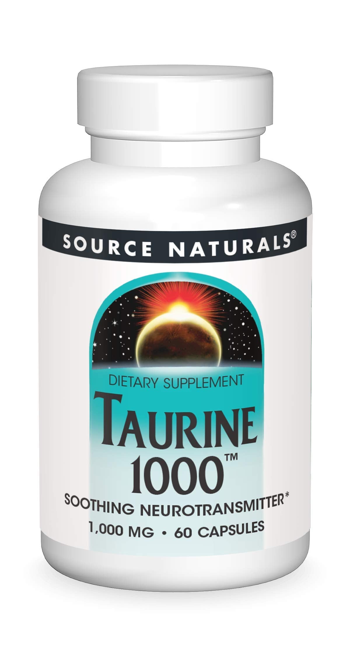 Source Naturals Taurine 1000 mg, 60 Capsules