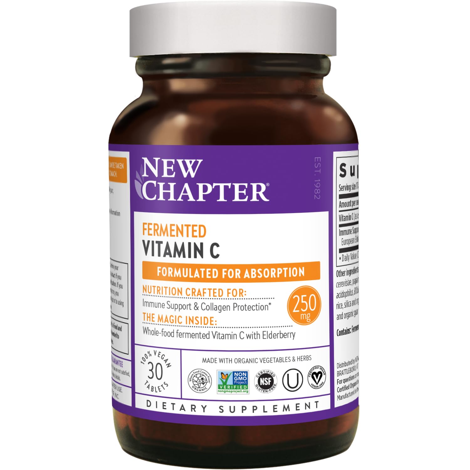 New Chapter Fermented Vitamin C Tablets 30 Count
