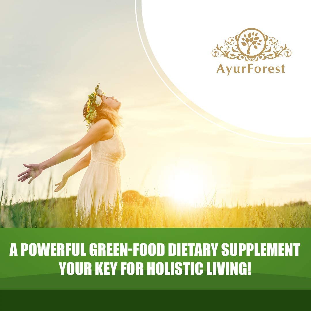 AYURFOREST Wheatgrass Tablets 500 mg, 120 Tablets
