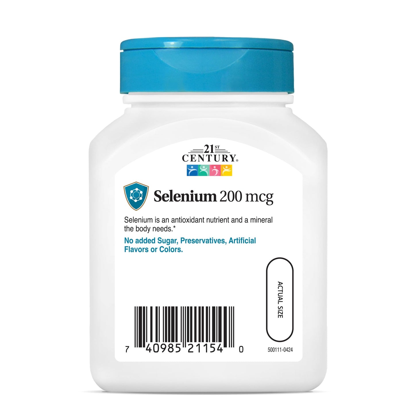 21st Century Selenium 200mcg 60 Capsules