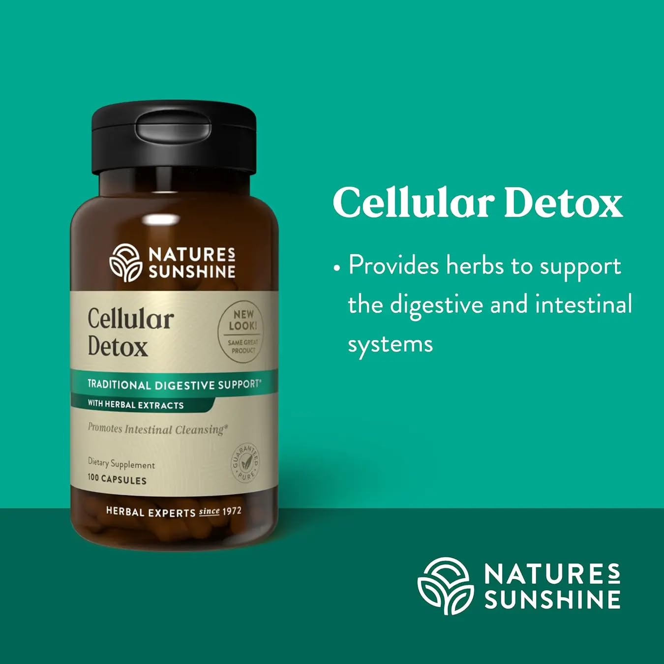 Nature's Sunshine Cellular Detox Capsule, 100 Capsules