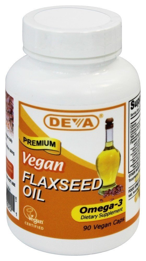 Xllent Vegan Flaxseed Oil Capsules, 90 Count