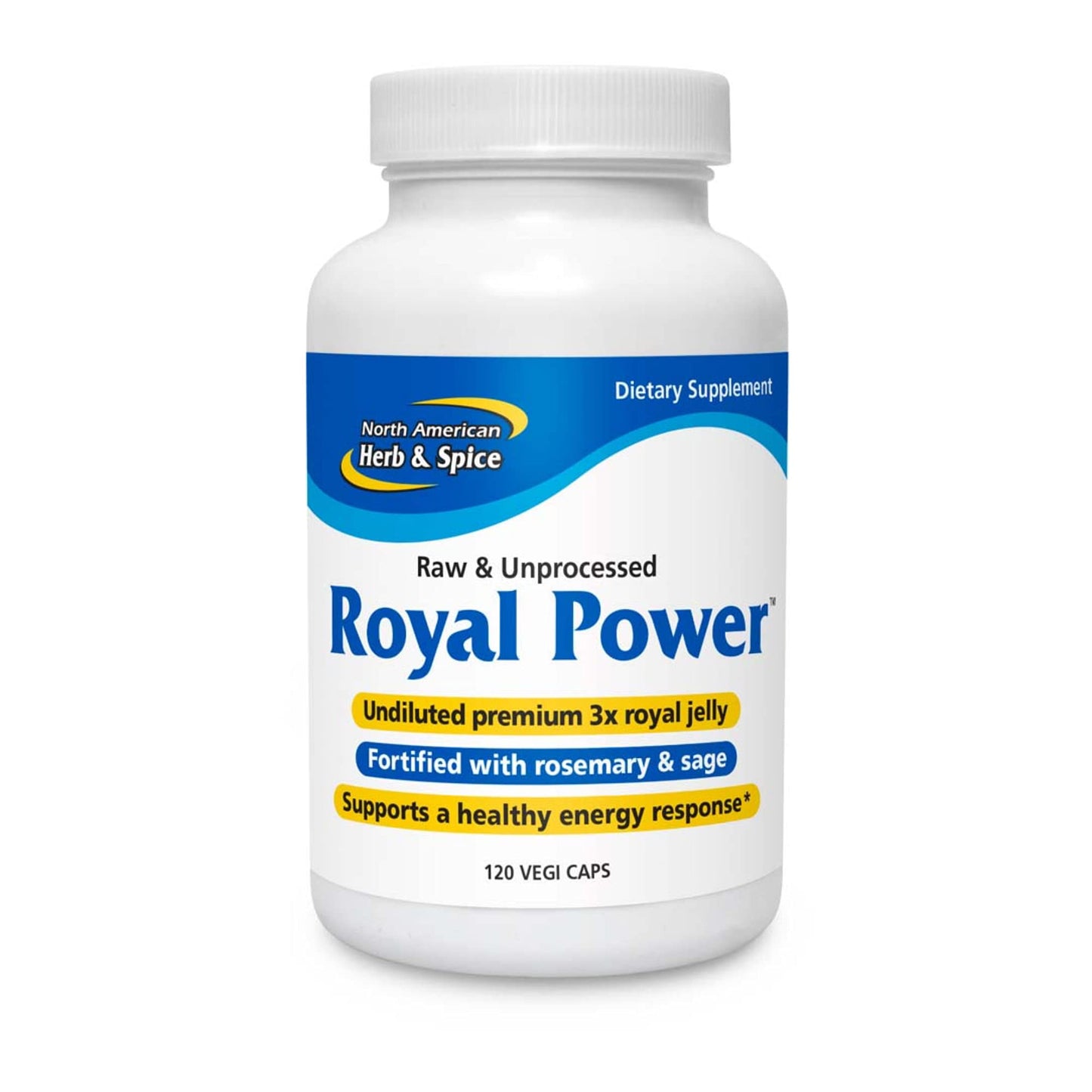 North American Herb & Spice Royal Power Royal Jelly Concentrate Capsules, 120 Count