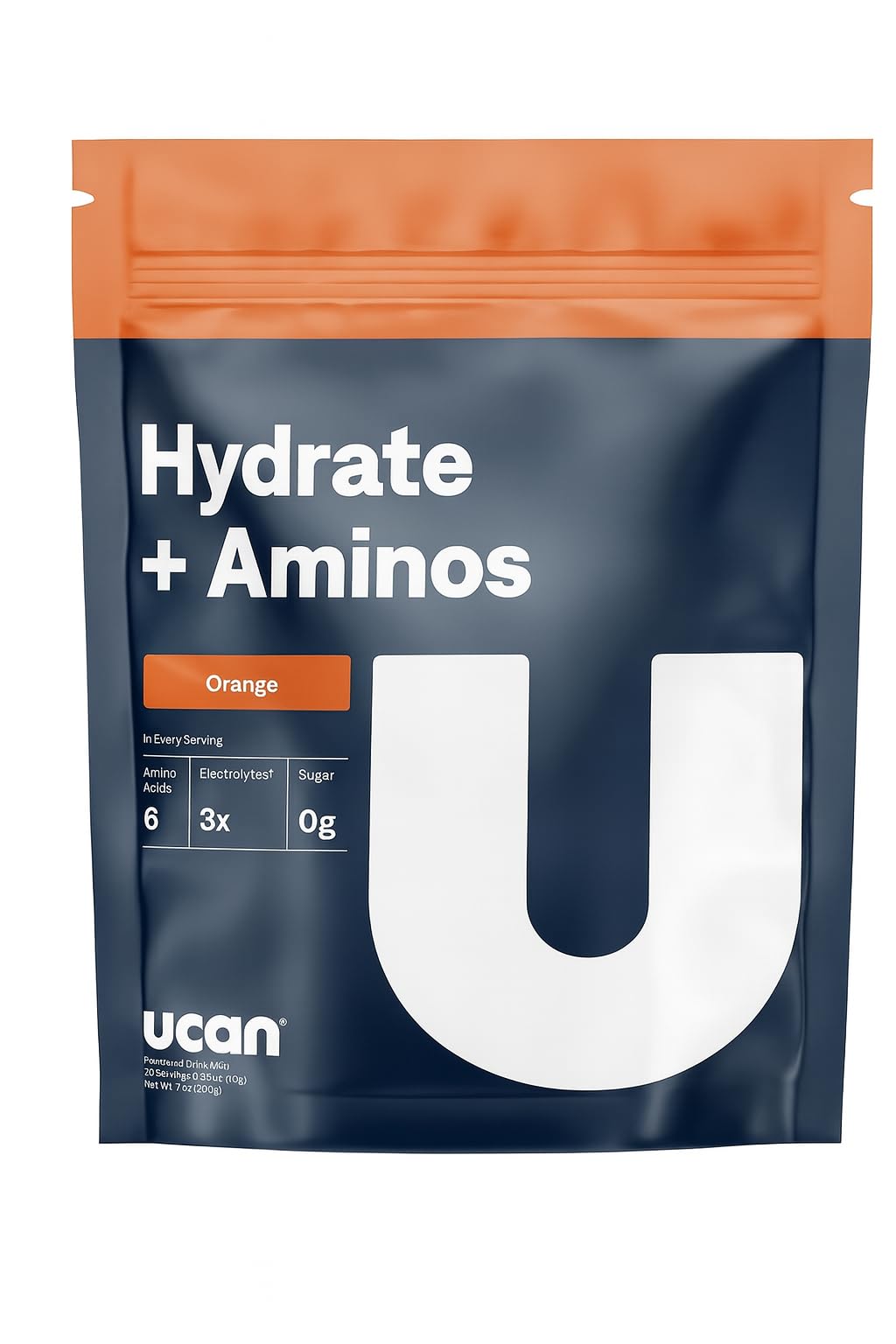 UCAN Hydrate + Aminos Powder, Orange, 3.5 oz