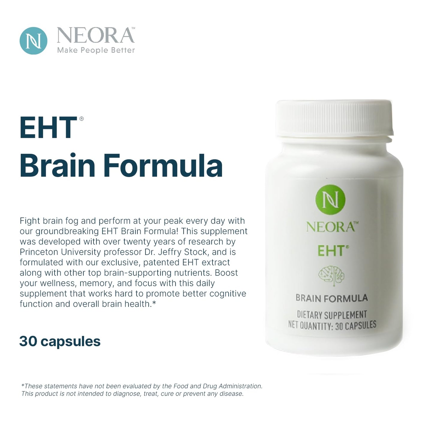 NEORA EHT Brain Formula Capsule, 30 Count