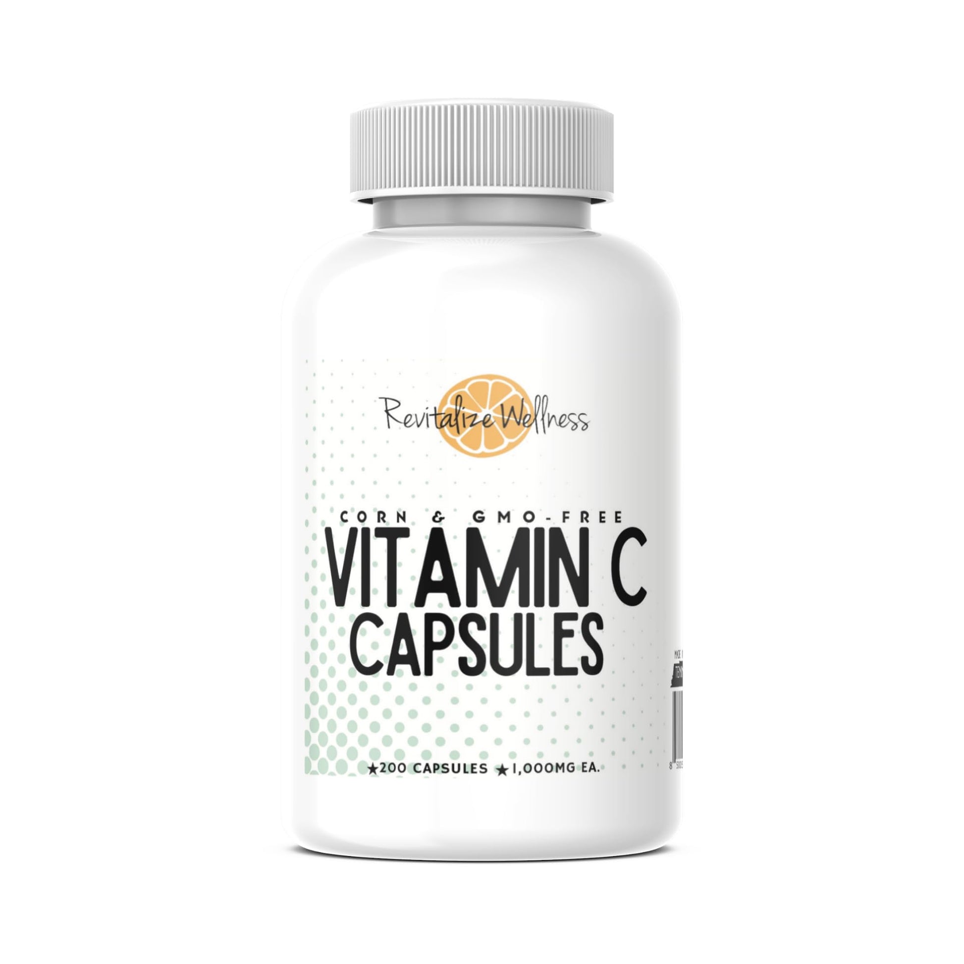 Revitalize Wellness Vitamin C 1000 mg Capsules 200 Count