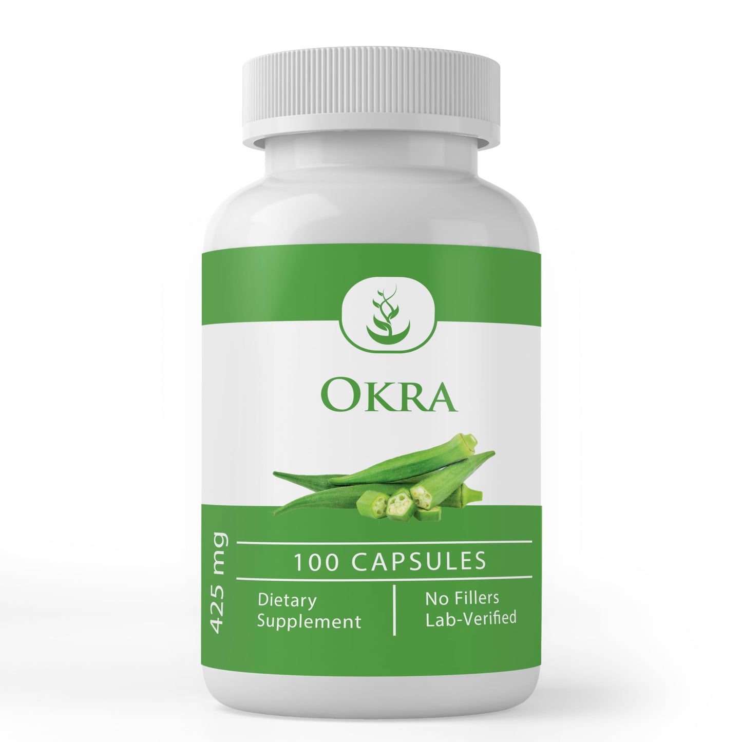 Pure Original Ingredients Okra Extract Capsules 100 Count