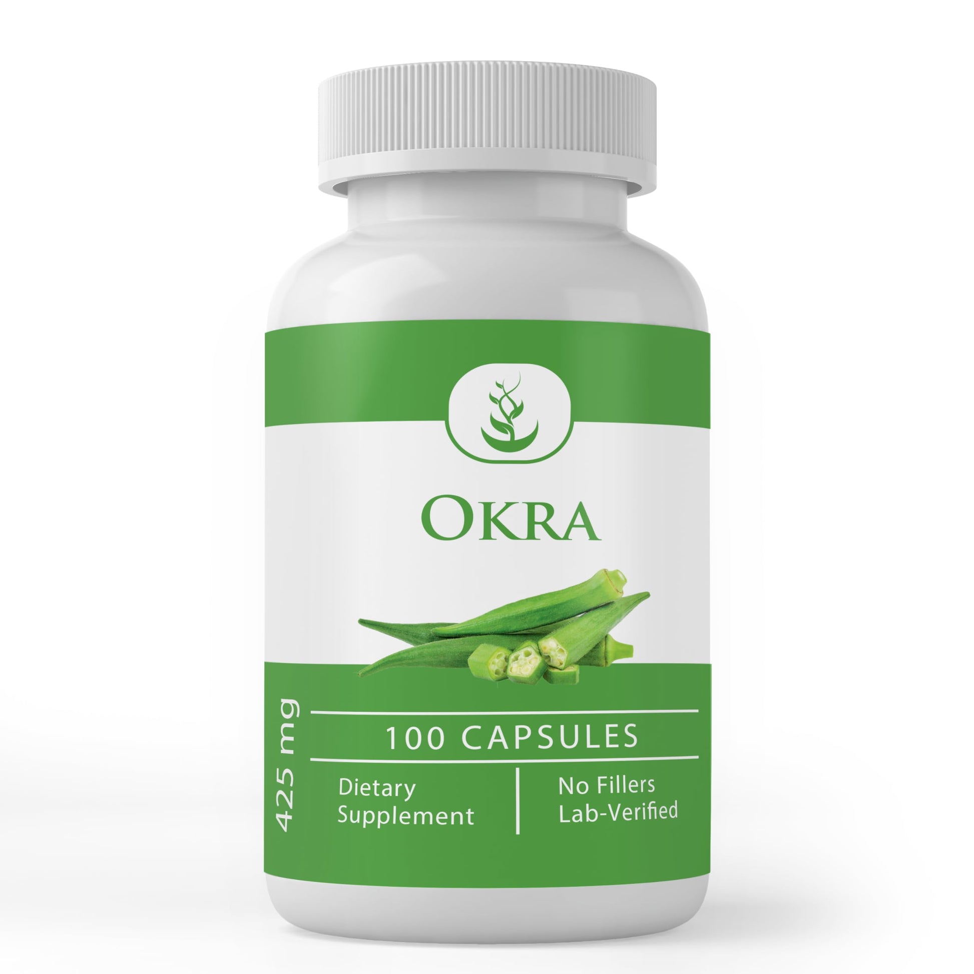 Pure Original Ingredients Okra Extract Capsules 100 Count