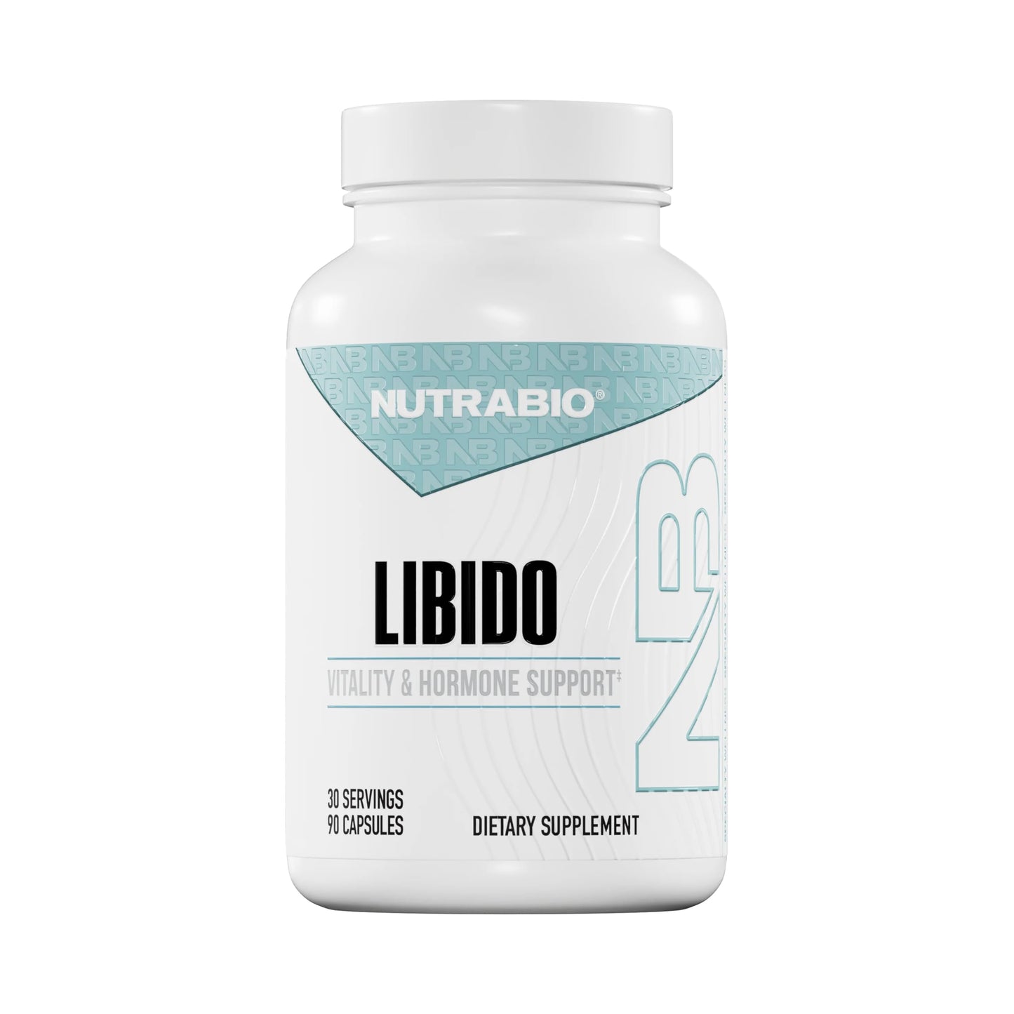 NutraBio Libido Supplement - Testosterone Booster for Men, Capsules, 90 Count
