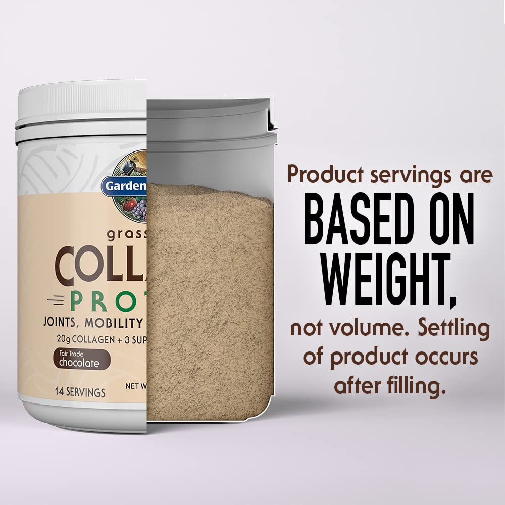 Garden of Life Grass Fed Collagen Protein Powder Chocolate, 14 Servings