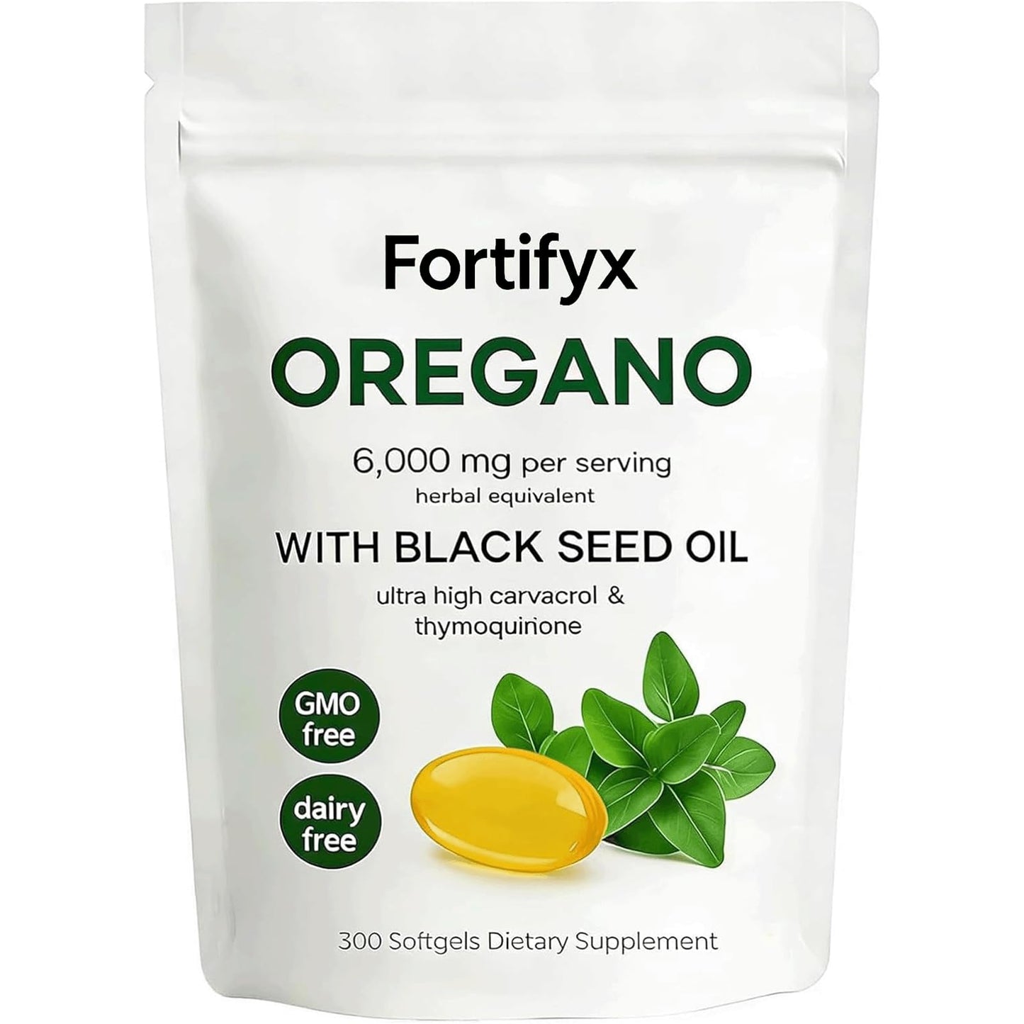 ETUIH Fortifyx Oil of Oregano with Black Seed Oil Softgels, 1 Count