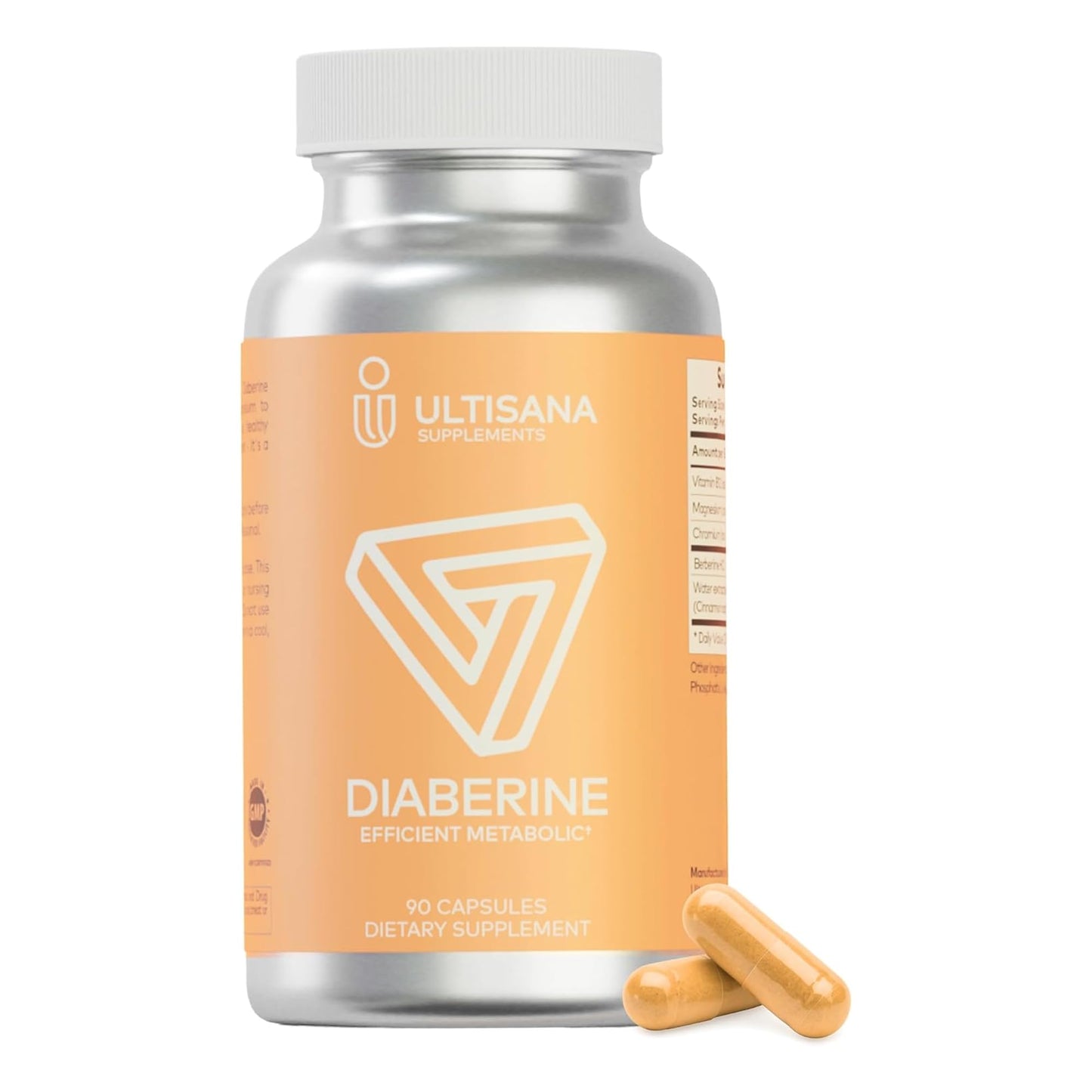 Ultisana Diaberine Berberine HCL 500mg with Vitamin B12, Magnesium & Chromium, 90 Capsules