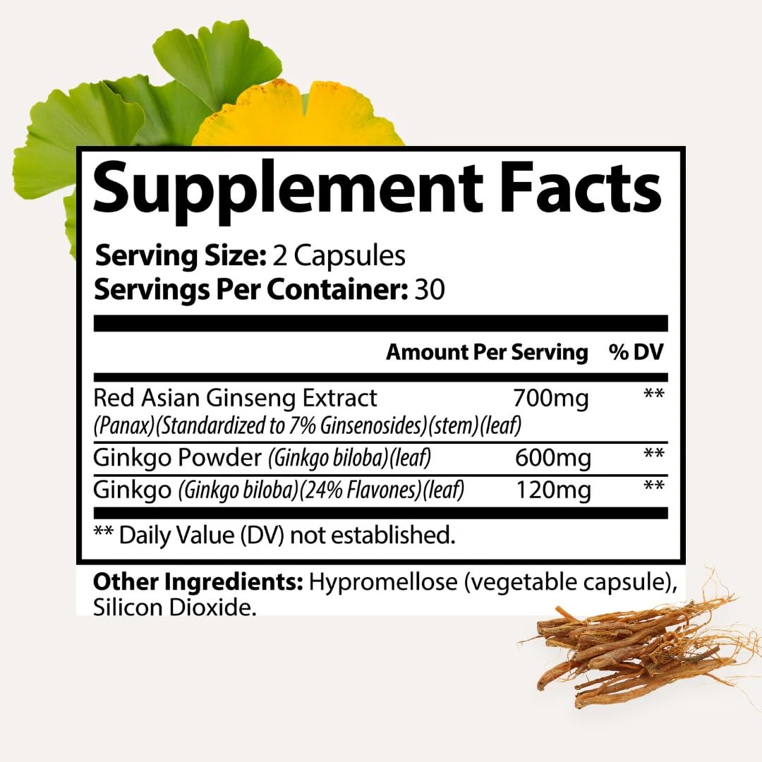 Besti Energy Supplements Perimenopause Support with B-Vitamins & Cordyceps, 60 Capsules