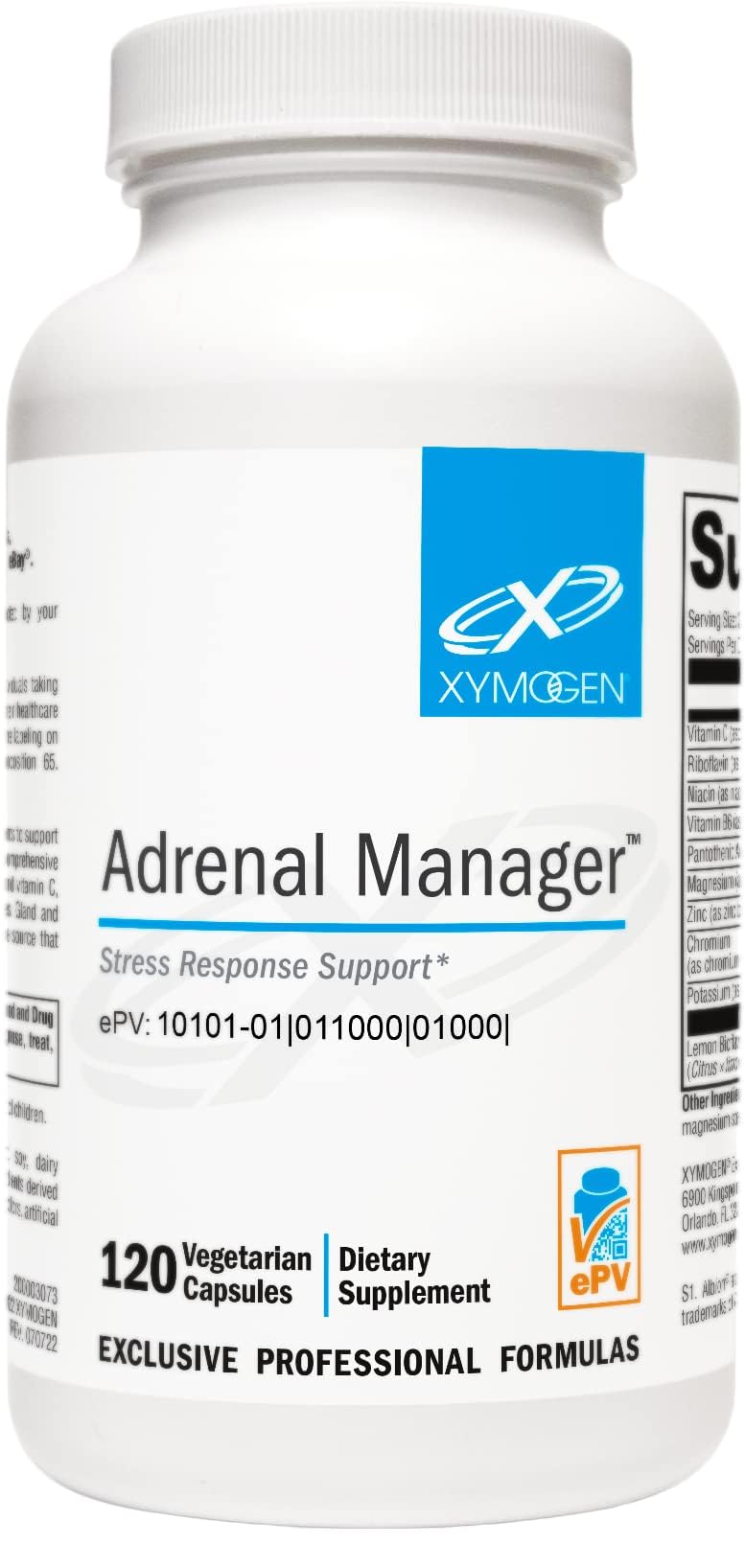 XYMOGEN Adrenal Manager (Capsule) 120 Count