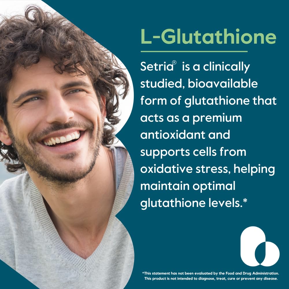 BESTVITE L-Glutathione 500mg with Setria Capsules 60 Count