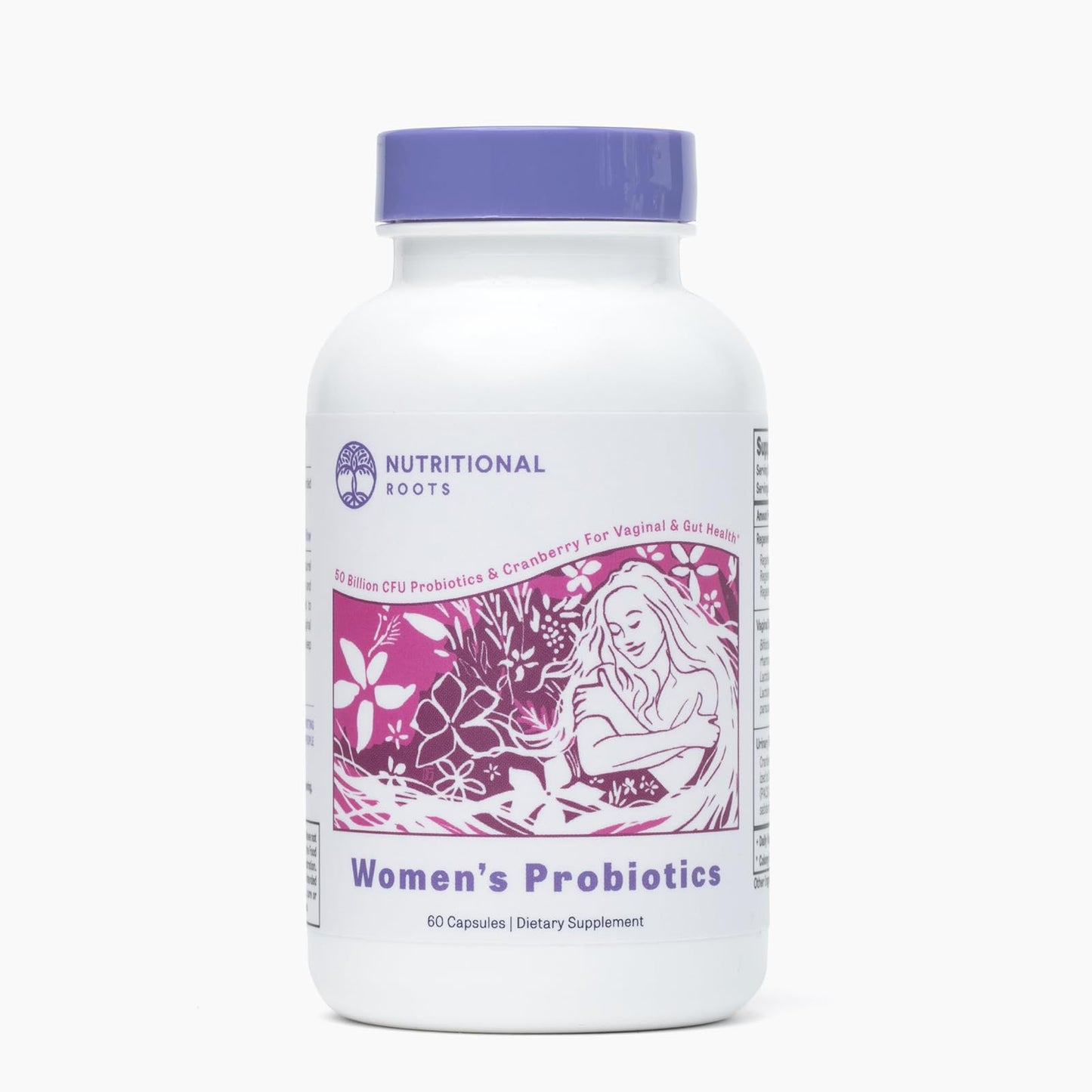 Nutritional Roots Women's Probiotics & Prebiotics for Vaginal Health Support Capsule 1