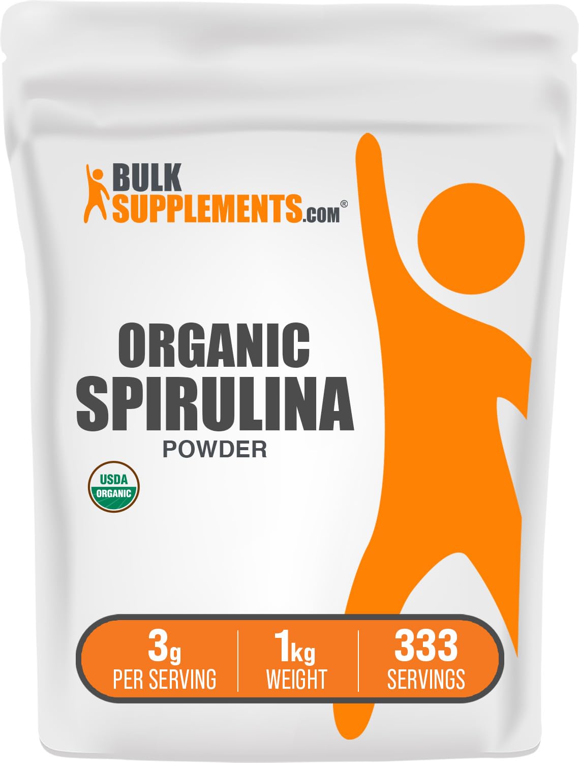 BulkSupplements Organic Spirulina Powder - 35.27 oz