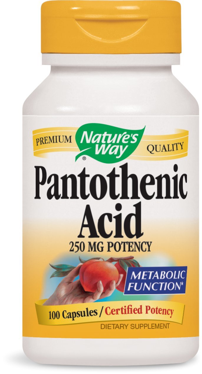Nature's Way Pantothenic Acid 250 Milligrams Potency, 300 Capsules