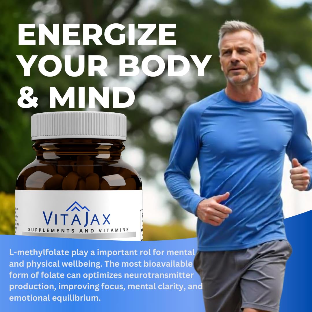 VITAJAX L-Methylfolate 15 mg Capsule, 120 Count