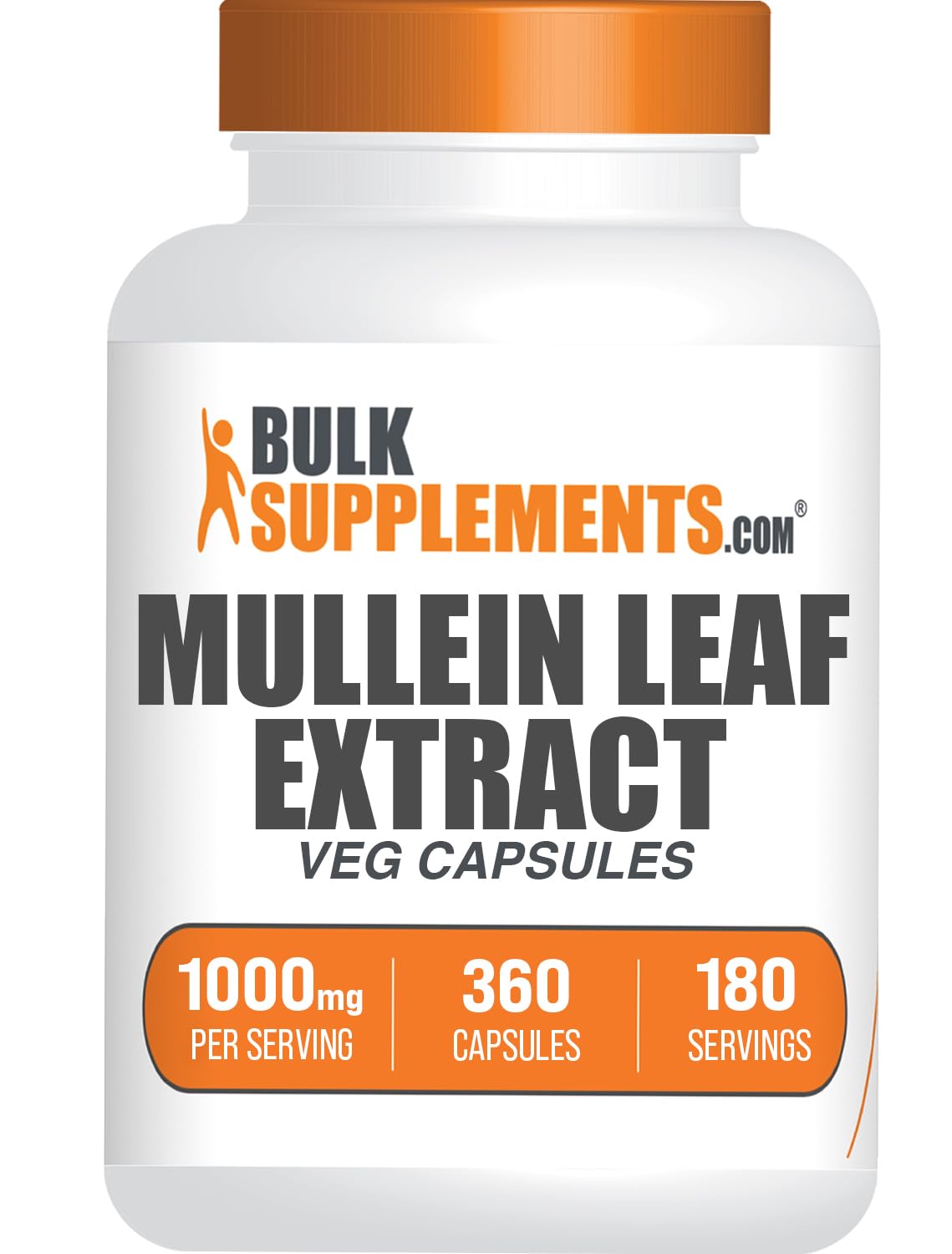 BulkSupplements Mullein Leaf Capsules - 360 Capsules