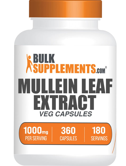 BulkSupplements Mullein Leaf Capsules - 360 Capsules