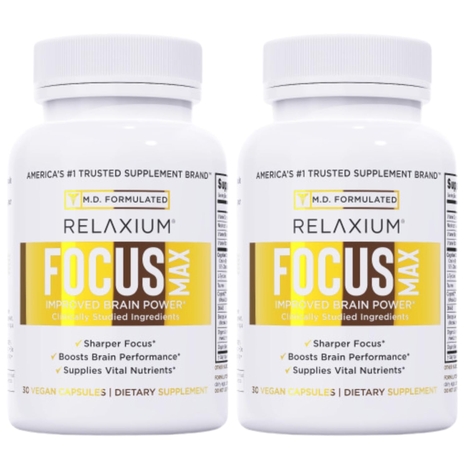 Relaxium FocusMax Brain & Focus Health Supplement 30 Capsules