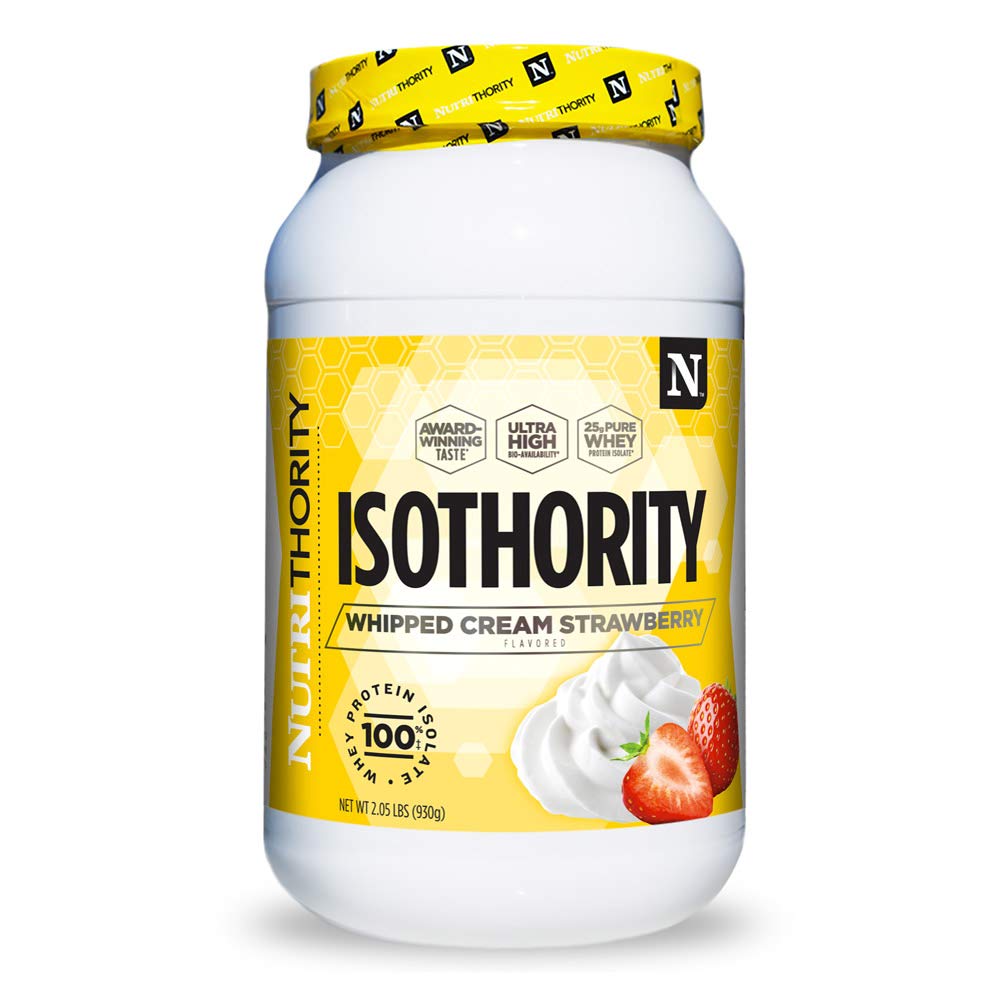 Nutrithority Isothority Isolated Whey Protein Powder 1.99 lb