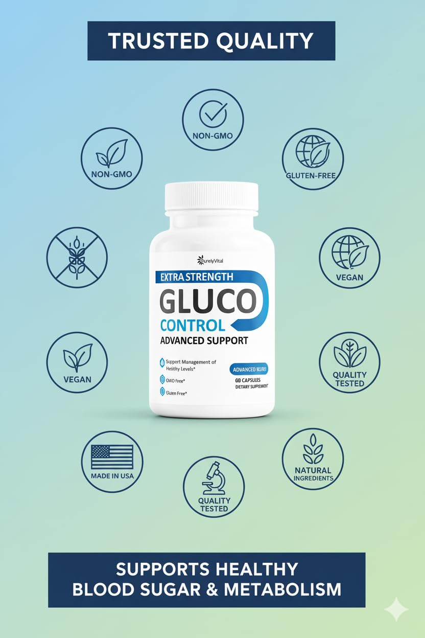 Purely Vital Gluco Control GlucoControl Capsules 180 Capsules