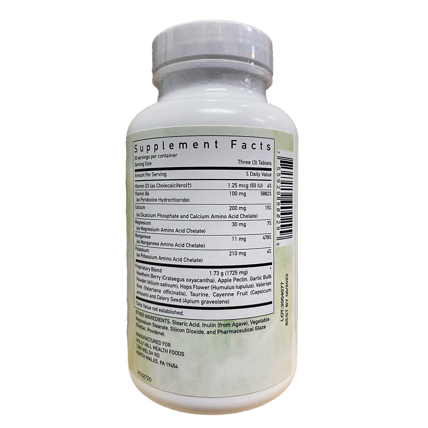 Holly Hill Health Foods Blood Pressure Formula Tablet, 90 Tablets