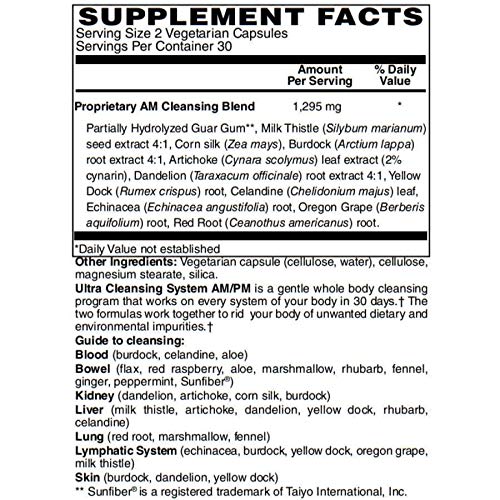 BariatricPal Ultra Cleansing System AM/PM Vegetarian Capsules, 120 Capsules