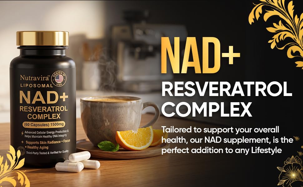Nutravira Liposomal NAD+ Resveratrol Complex 60 Capsules